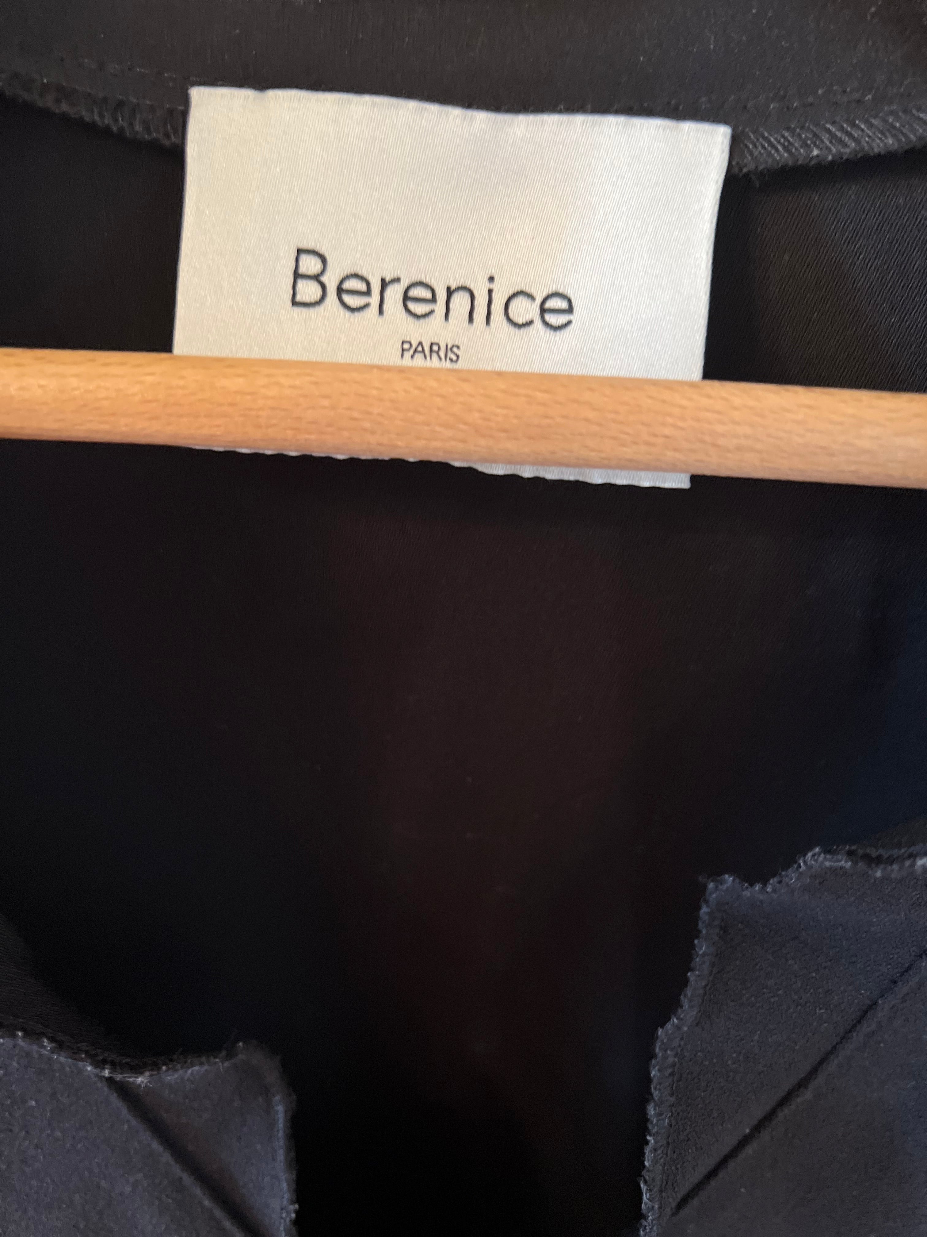 Blouse Bérénice Noire manches courtes