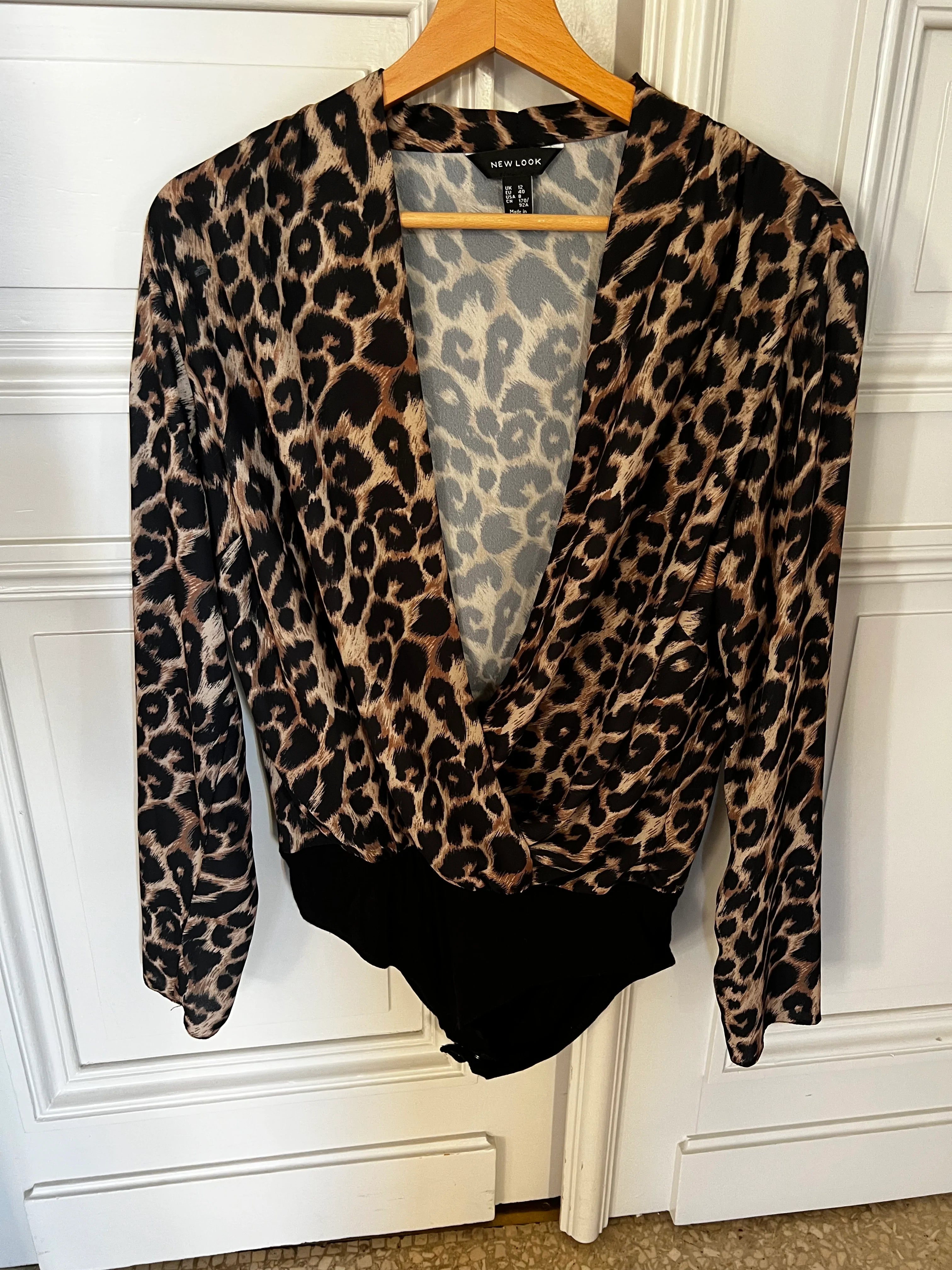 New look leopard blazer discount