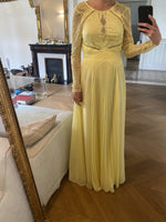 Charger l&#39;image dans la galerie, Charlotte Pirroni Robe longue jaune Asos Neuve avec étiquettes
