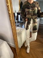 Charger l&#39;image dans la galerie, Chemise Gérard Darel en soie militaire
