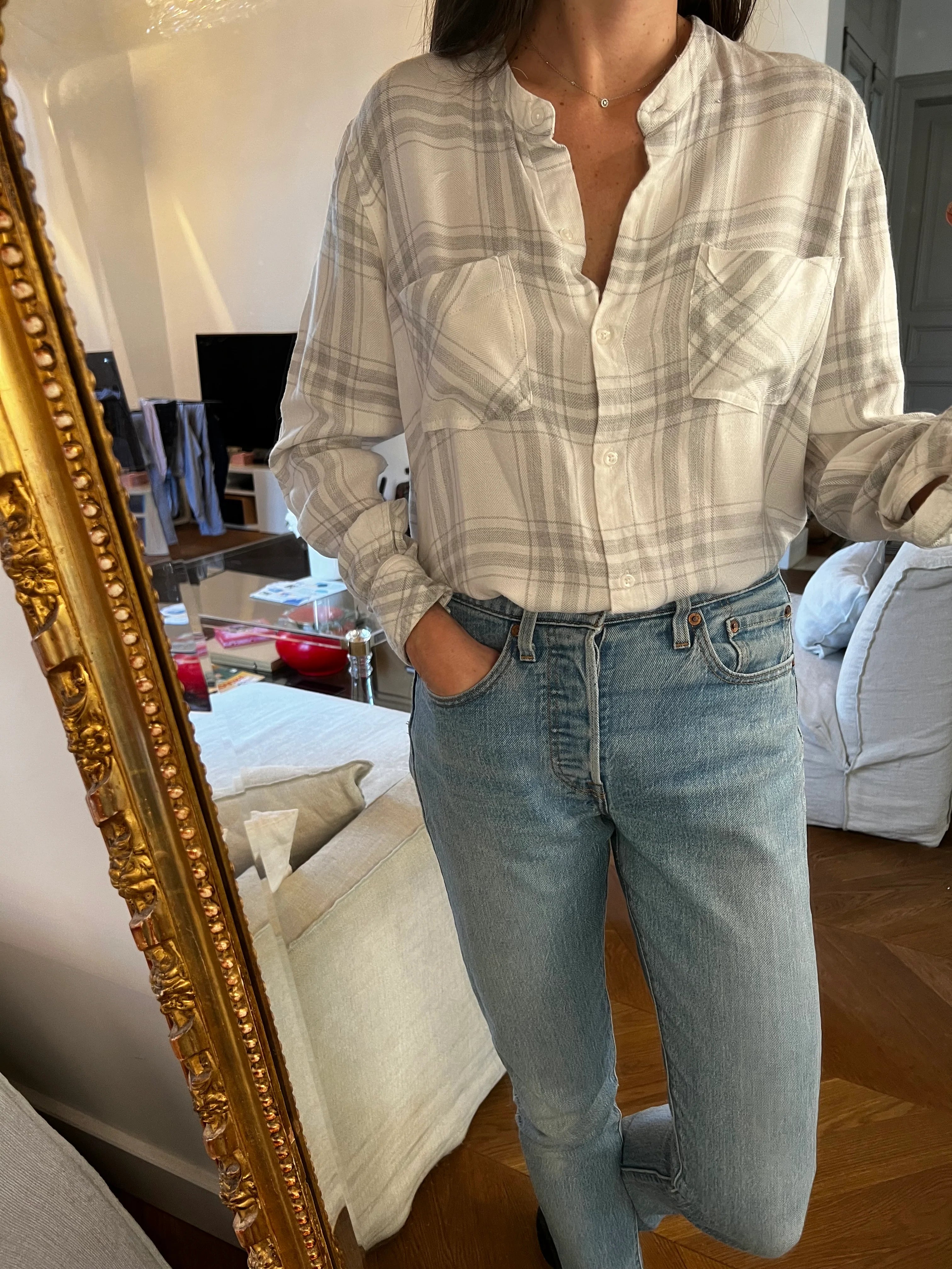 Chemise Rails a carreaux gris clair La Penderie de Jenna