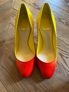Escarpins Neufs Christian Dior rouge et jaune