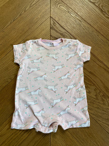 Pyjama body Zara à imprimé licornes 3 mois