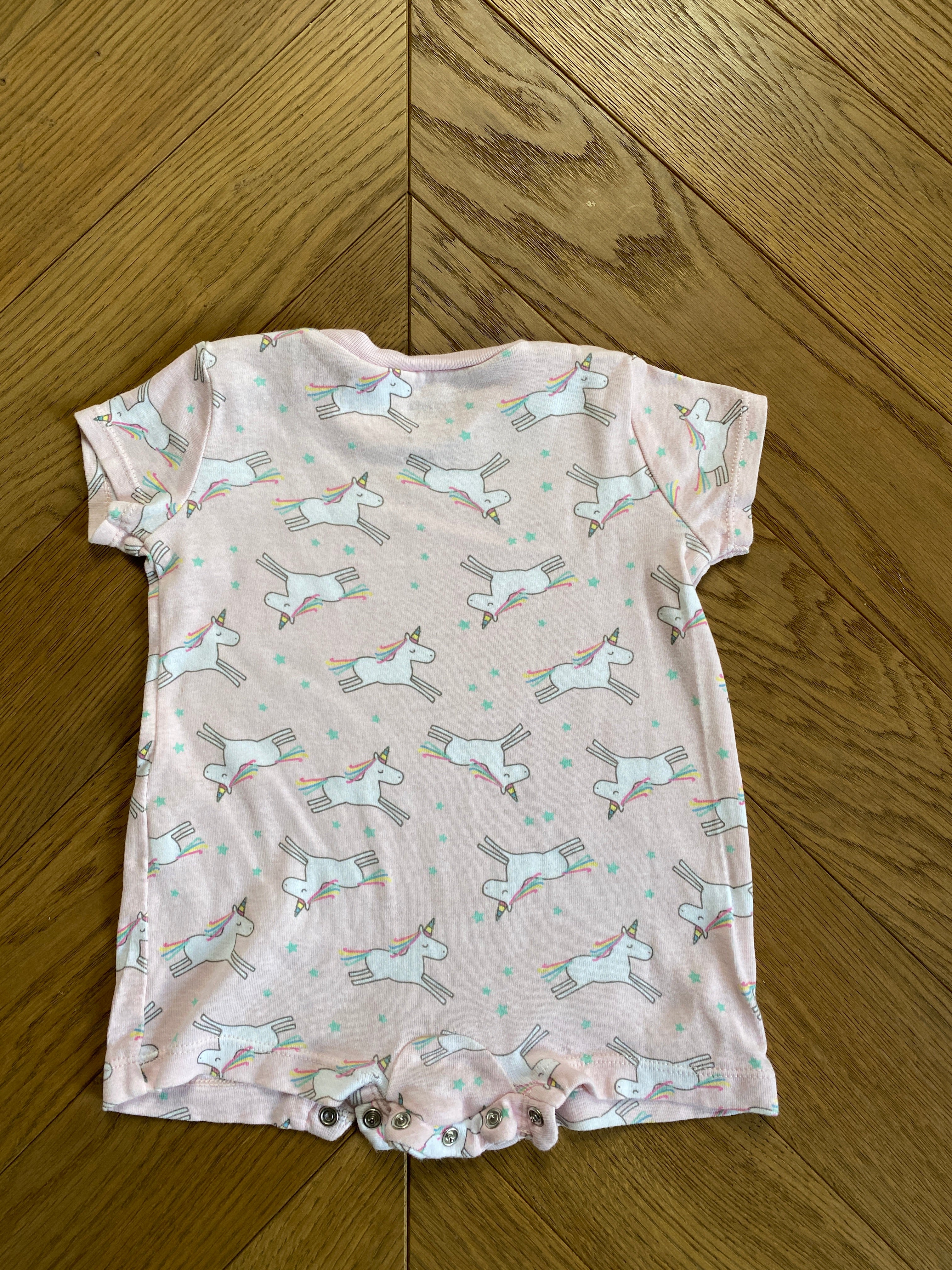 Pyjama body Zara à imprimé licornes 3 mois