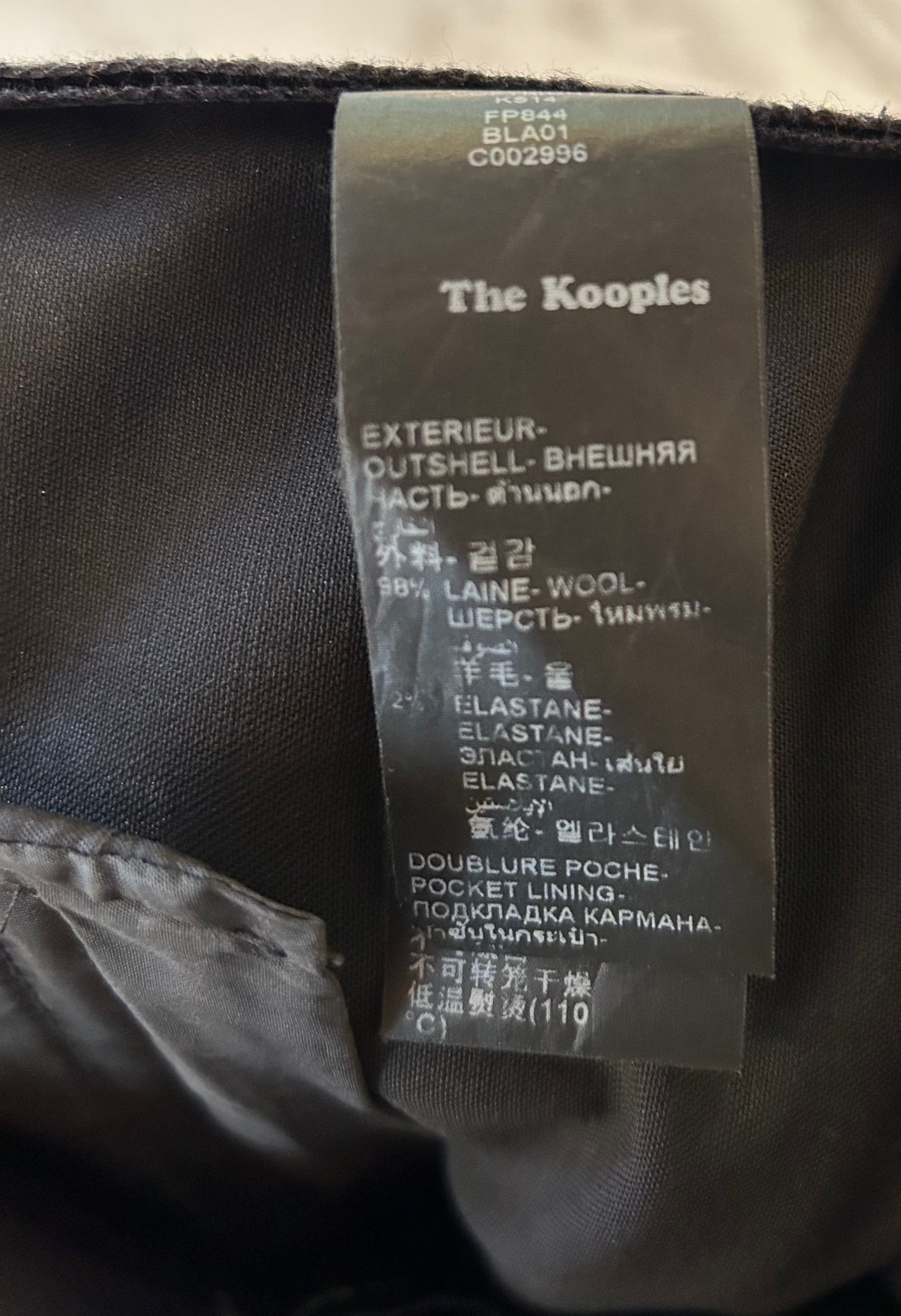 Pantalon de tailleur The Kooples ceinturé cuir