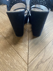 Sandales compensées Bocage Noires