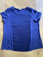 Charger l&#39;image dans la galerie, T-shirt Claudie Pierlot en lin Bleu Nuit
