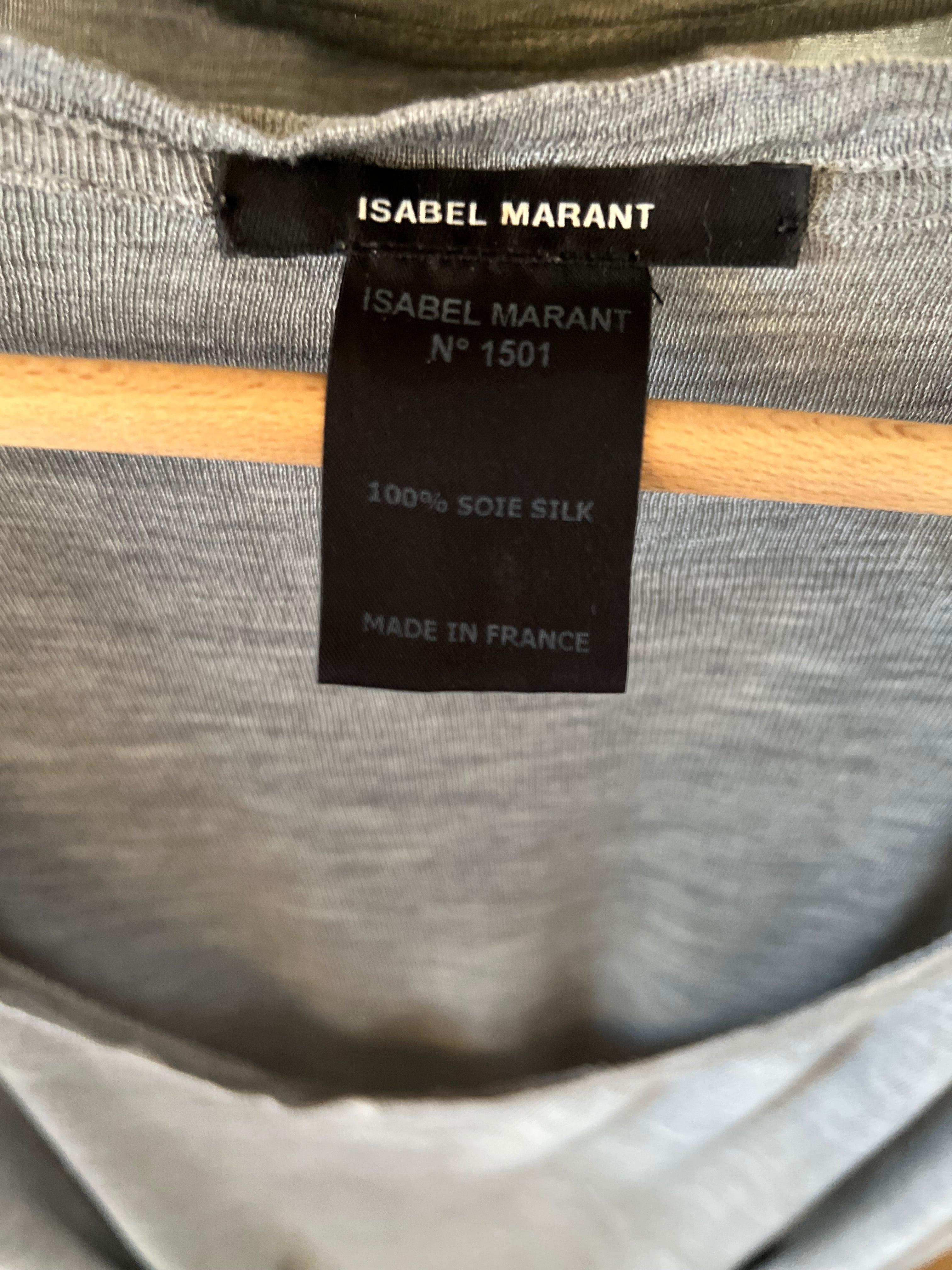 T shirt Isabel Marant gris clair