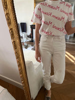 Charger l&#39;image dans la galerie, T shirt Maison Kitsuné blanc et rouge

